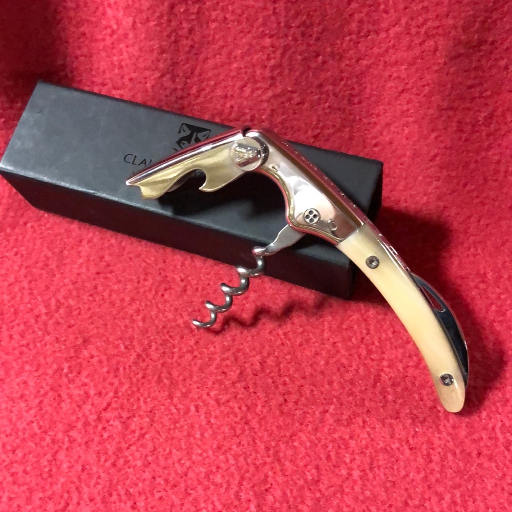 Laguiole Claude Dozorme Corkscrew with Cream Resin Handle